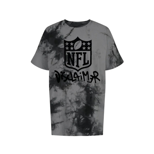 T Shirt Disclaimer Uomo | Modello Oversize | NFL | Tie Dye Nero Disclaimer