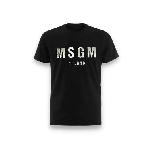 T Shirt Msgm | Modello Unisex | Logo Specchio | Nero | Outlet MSGM