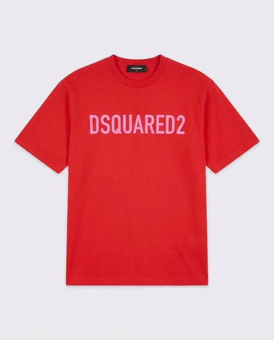 T Shirt Dsquared2 | Cotone Organico | Rosso Dsquared2