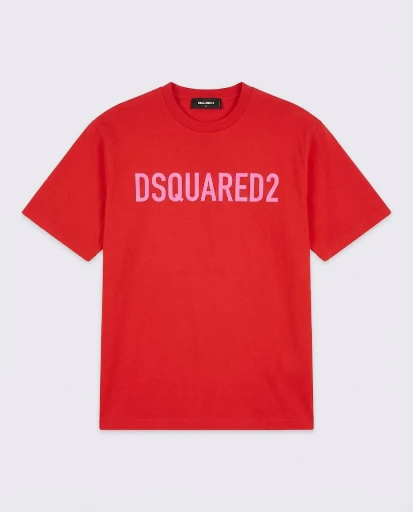T Shirt Dsquared2 | Cotone Organico | Rosso Dsquared2