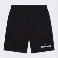 Pantaloncini Dsquared2 | Bermuda Unisex | Logo Foglia | Nero Dsquared2