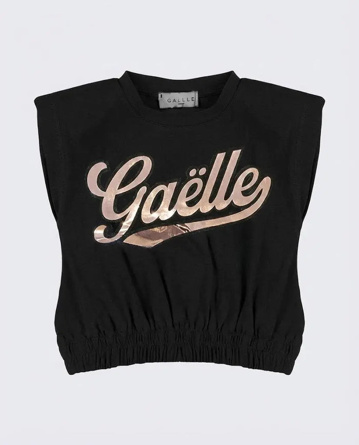 Gaelle Paris Donna | Canotta con Logo | Nero | Outlet Gaelle Paris