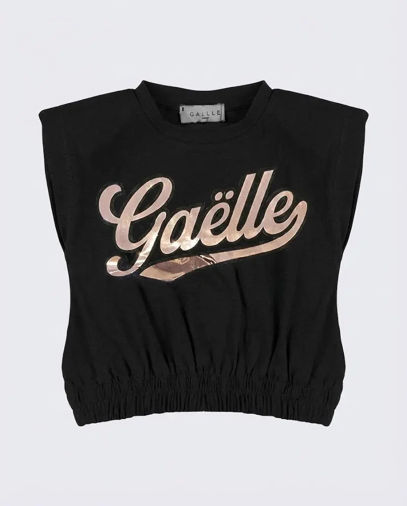Gaelle Paris Donna | Canotta con Logo | Nero | Outlet Gaelle Paris