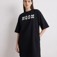 Abito Msgm Donna | Logo Msgm Frontale | Nero | Outlet MSGM