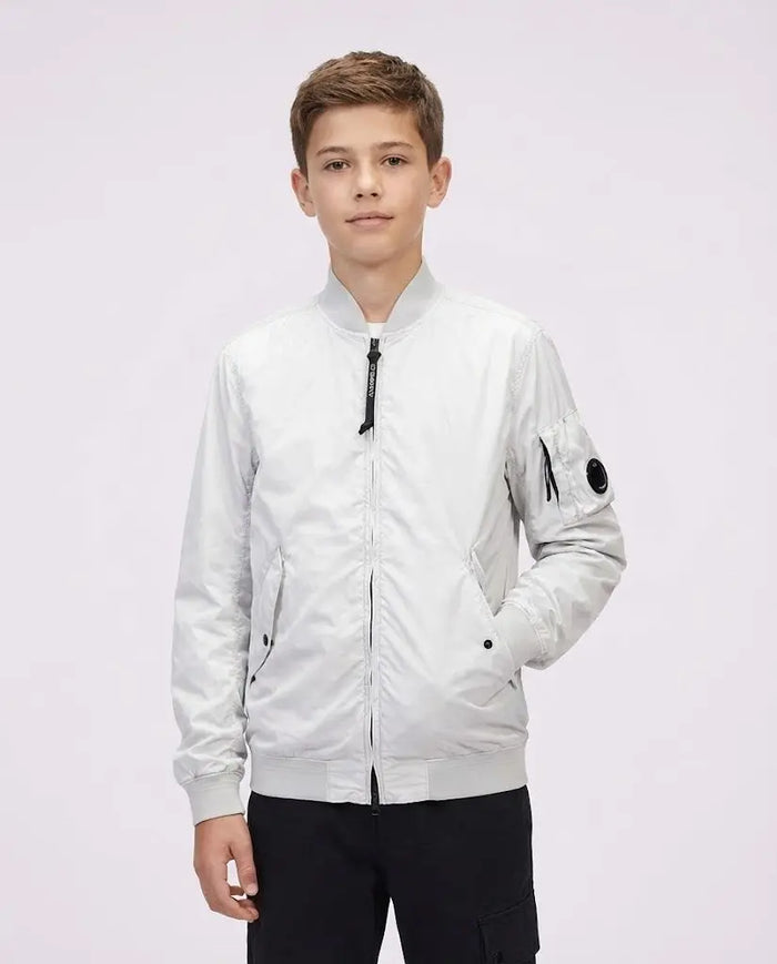 Giubbotto CP Company | Modello Bomber | Bianco | Outlet CP Company