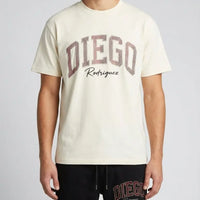 T Shirt Diego Rodriguez Uomo | Logo Diamanti | Bianco Diego Rodriguez