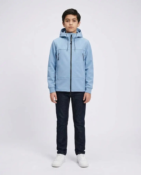Giubbotto CP Company | Nylon con Cappuccio | Celeste | Outlet CP Company