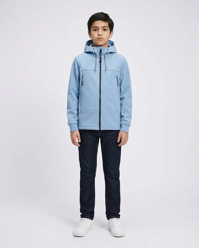 Giubbotto CP Company | Nylon con Cappuccio | Celeste | Outlet CP Company