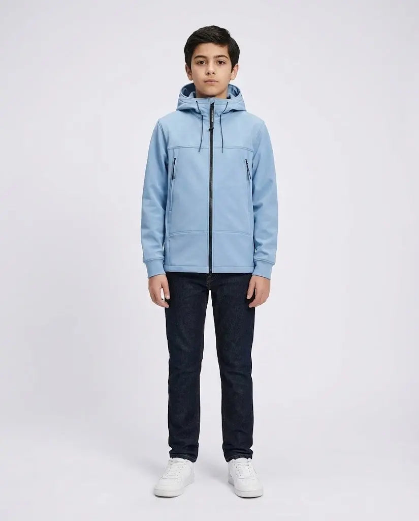 Giubbotto CP Company | Nylon con Cappuccio | Celeste | Outlet CP Company