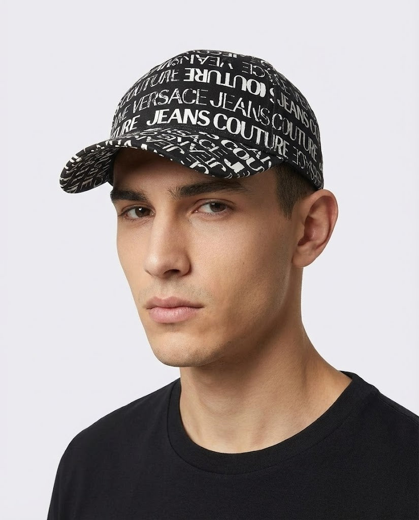 Cappello Versace Jeans Couture | Unisex | Logo All Over Versace Jeans