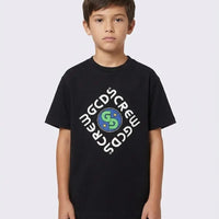 T Shirt Gcds Bambino | Logo GCDS Crew | Nero GCDS