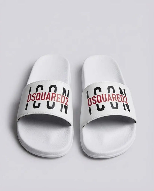 Ciabatte Dsquared2 | Logo Icon | Bianco | Accessori Dsquared2