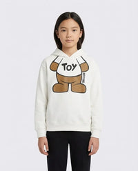 Felpa Moschino Kids | Unisex | Cappuccio Logo Orsetto Toy | Bianco Moschino Kids