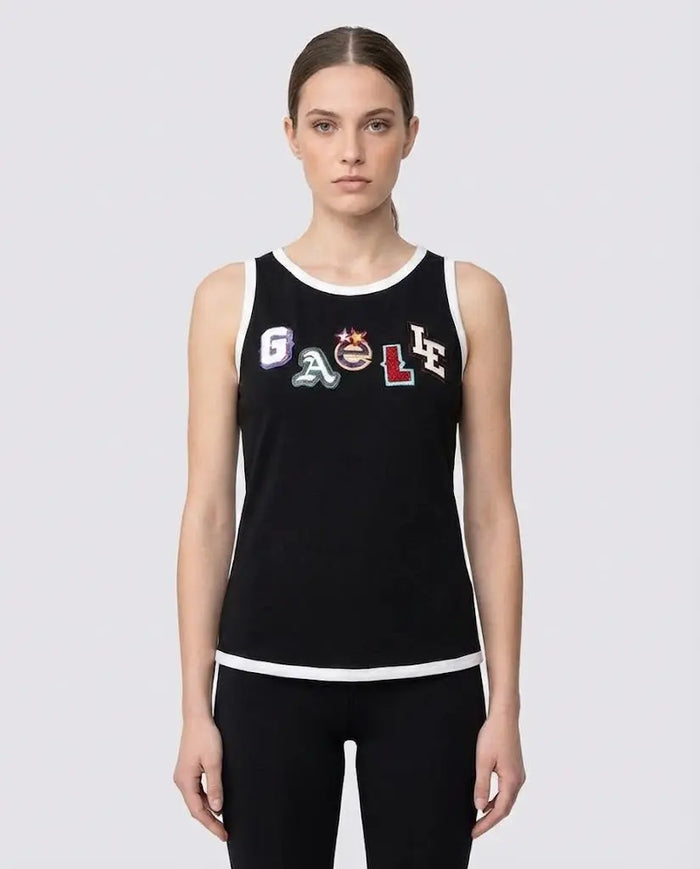 Canottiera Gaelle Donna Basket Nero Gaelle Paris