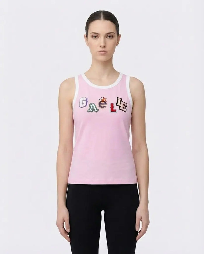 Canottiera Gaelle Donna Basket Rosa Gaelle Paris