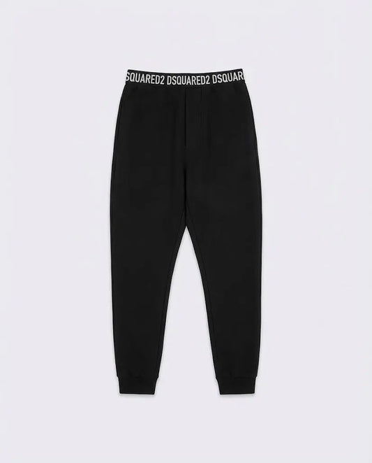 Pantaloni Dsquared2 | Logo Elastico in Vita | Linea Home | Nero Dsquared2