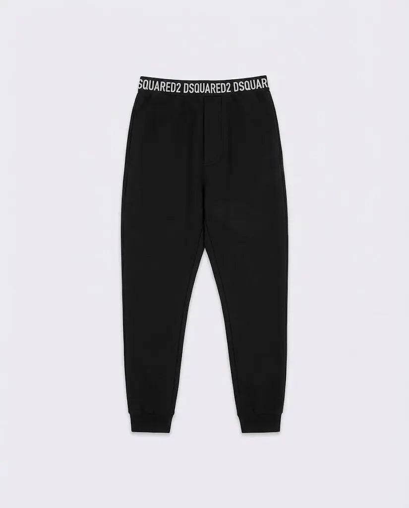 Pantaloni Dsquared2 | Logo Elastico in Vita | Linea Home | Nero Dsquared2