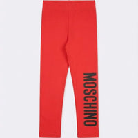 Leggings Moschino Kids | Ragazza Donna | Logo Moschino | Rosso Moschino Kids