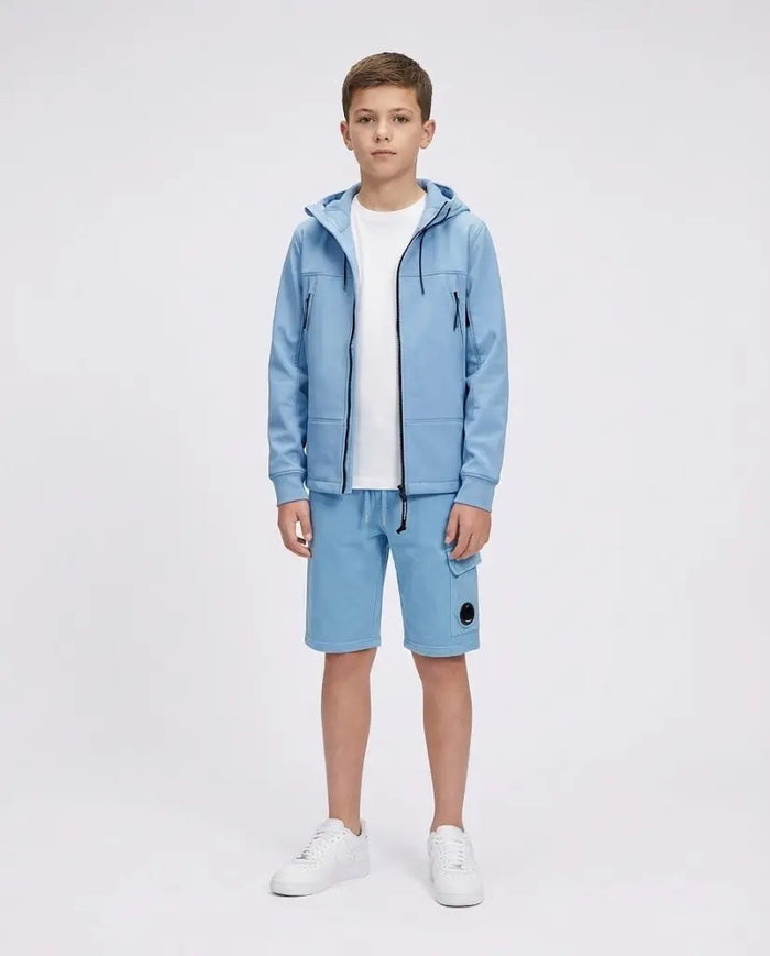 Pantaloncini CP Company | Modello Cargo | Celeste | Outlet CP Company