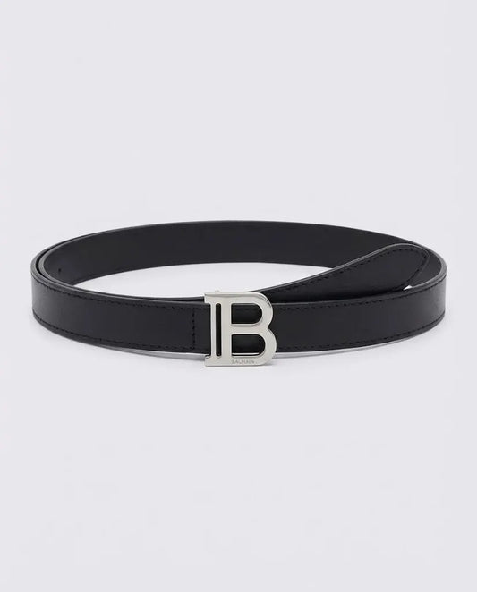Cintura Balmain Donna | Logo Argento | In Pelle Balmain