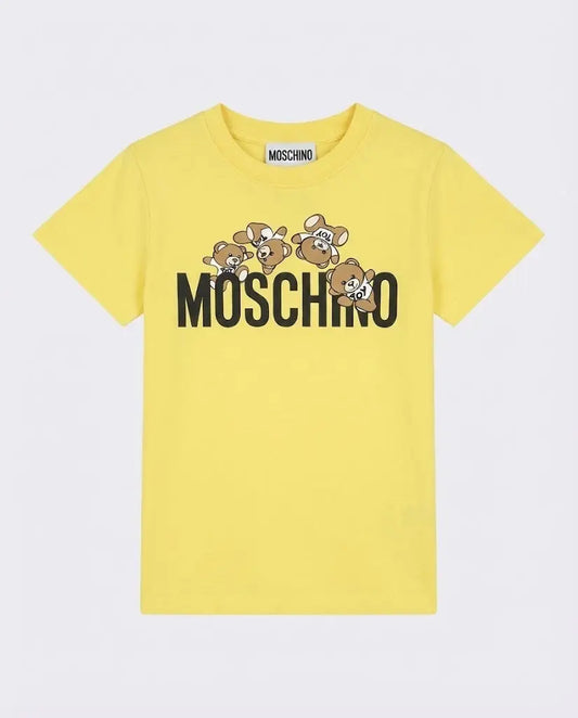 T Shirt Moschino Kids | Unisex | Logo Orsetti Toy | Giallo Moschino Kids