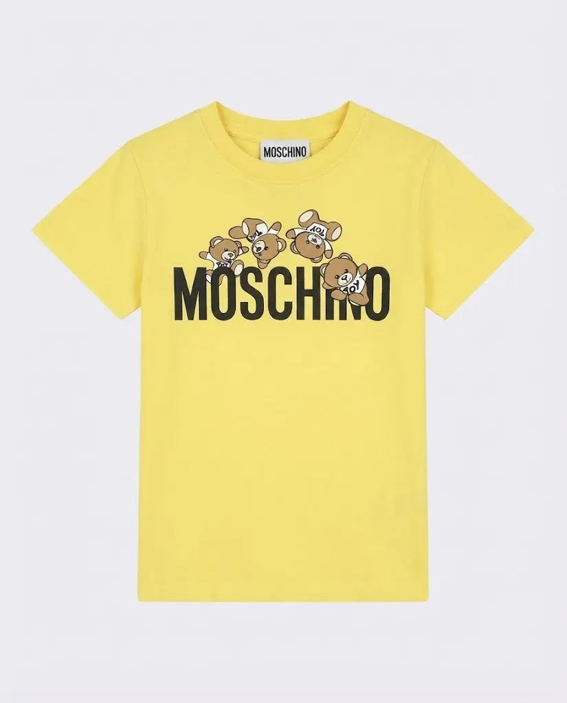 T Shirt Moschino Kids | Unisex | Logo Orsetti Toy | Giallo Moschino Kids