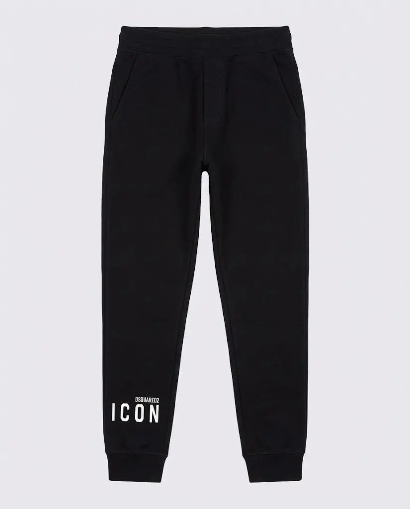 Pantaloni Dsquared2 Icon | Modello Unisex | MIni Logo | Nero Dsquared2