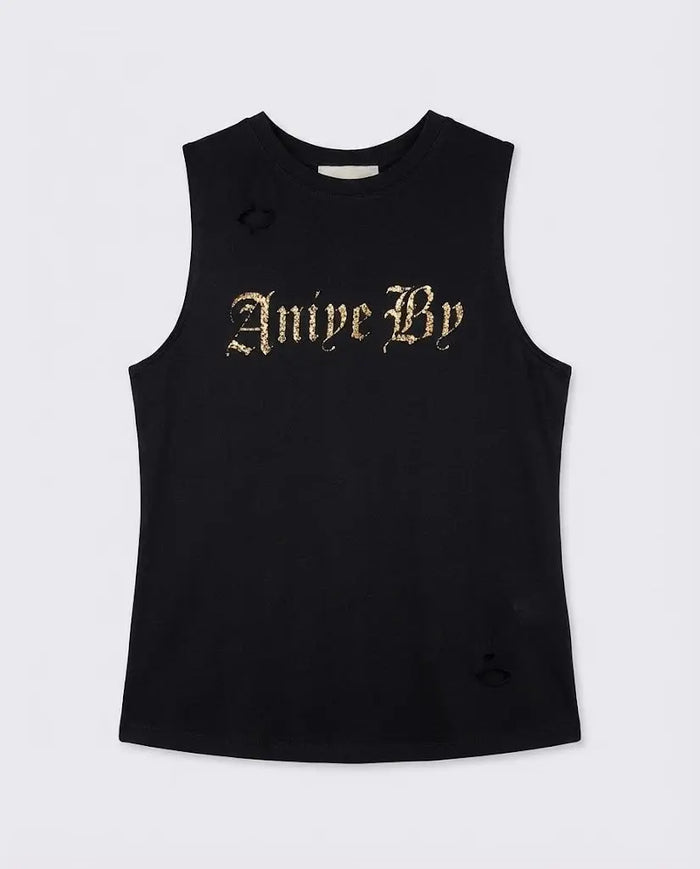 Aniye By Donna | Canotta con Logo | Nero | Outlet Aniye By