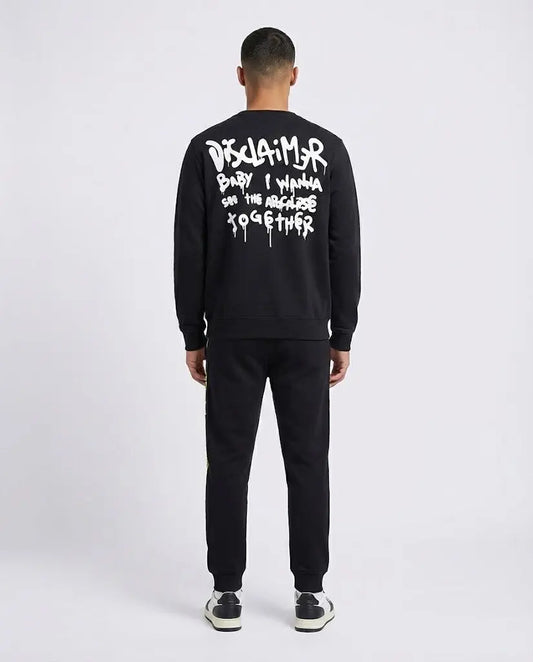 Felpa Disclaimer Uomo | Nero Disclaimer