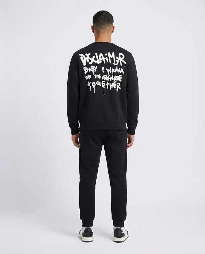 Felpa Disclaimer Uomo | Nero Disclaimer