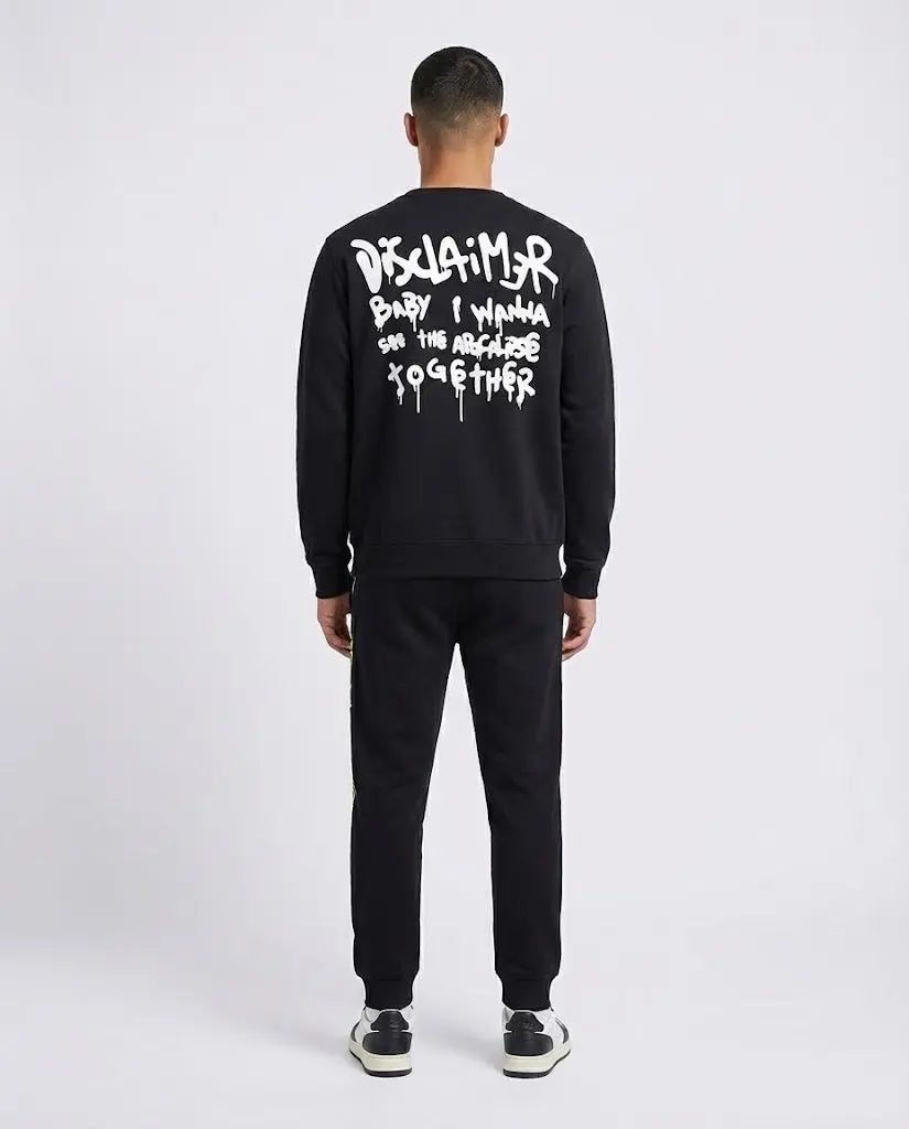 Felpa Disclaimer Uomo | Nero Disclaimer