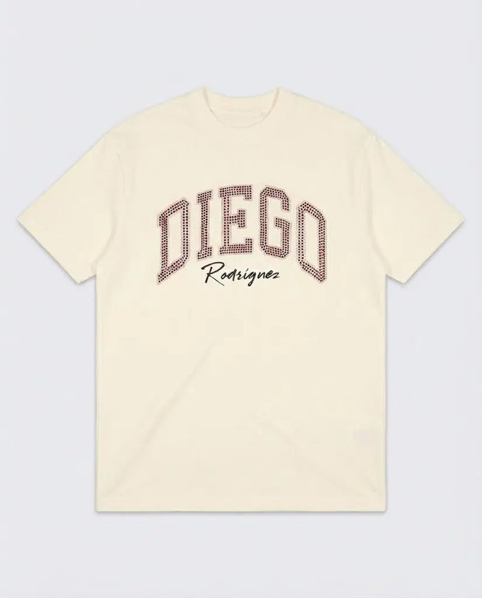 T Shirt Diego Rodriguez Uomo | Logo Diamanti | Bianco Diego Rodriguez