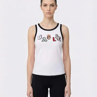 Canottiera Gaelle Donna Basket Bianco Gaelle Paris