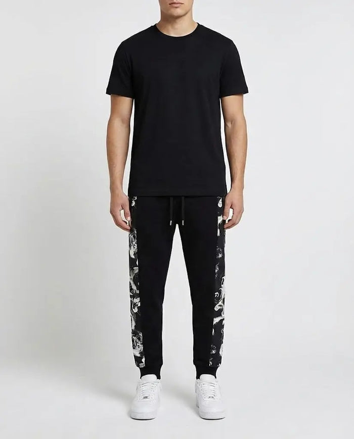 Pantalone Versace Jeans Couture Uomo | Banda Barocco | Nero Versace Jeans