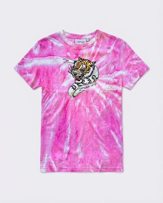 T Shirt Philipp Plein | Tigre Tie Dye | Fucsia Philipp Plein