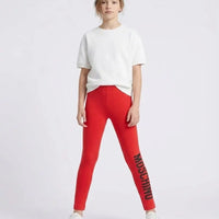 Leggings Moschino Kids | Ragazza Donna | Logo Moschino | Rosso Moschino Kids