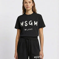 Pantaloncini Msgm | Modello Unisex | Logo | Nero | Outlet MSGM