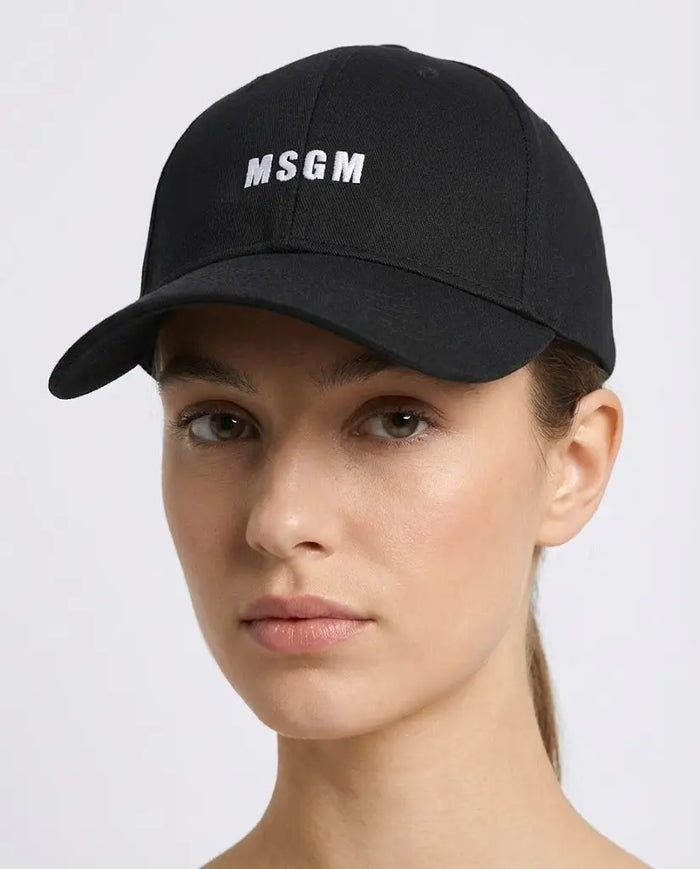 Cappello Msgm con Logo Ricamo | Colore Nero | Accessori MSGM