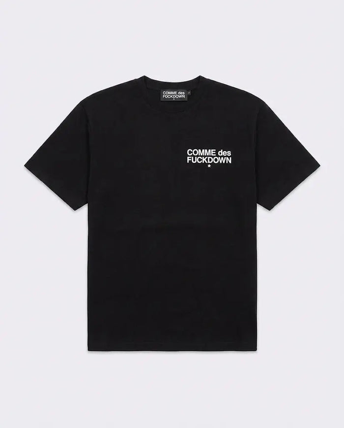 Comme Des Fuckdown | Maglietta con Logo | Colore Nero | Outlet Comme Des Fuckdown
