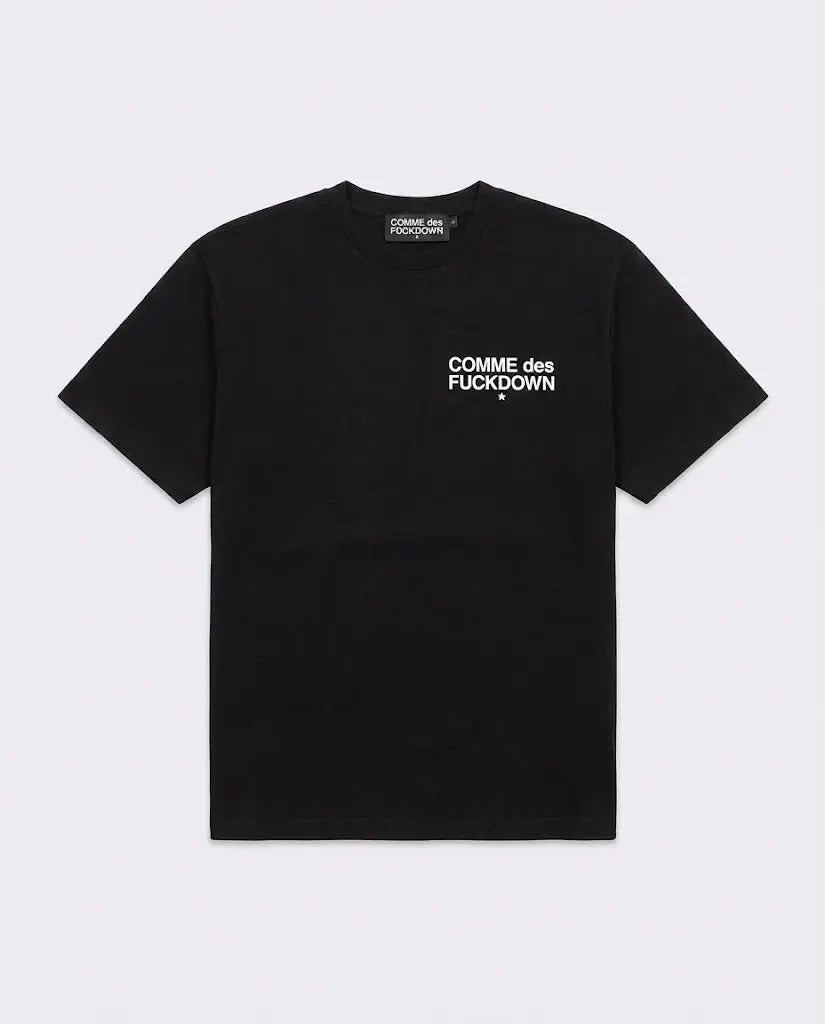 Comme Des Fuckdown | Maglietta con Logo | Colore Nero | Outlet Comme Des Fuckdown