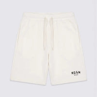 Pantaloncini Msgm | Modello Unisex | Logo | Crema | Outlet MSGM