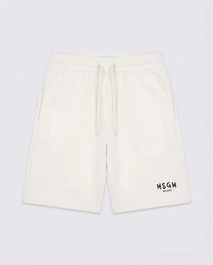 Pantaloncini Msgm | Modello Unisex | Logo | Crema | Outlet MSGM