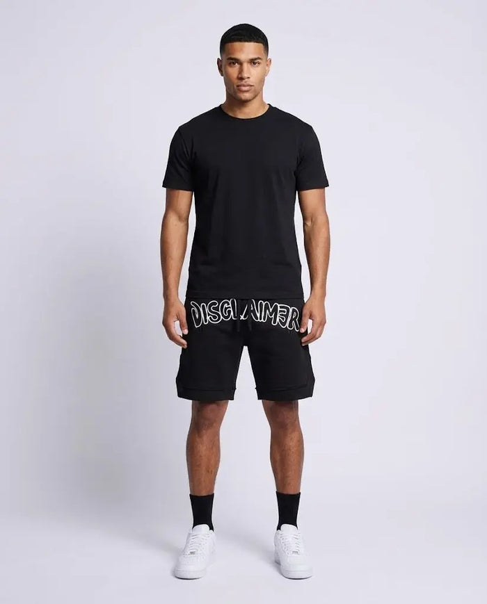 Pantaloncini Disclaimer Uomo | Logo | Nero Disclaimer