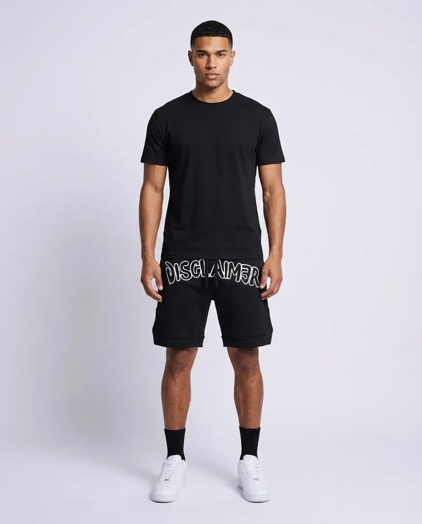 Pantaloncini Disclaimer Uomo | Logo | Nero Disclaimer