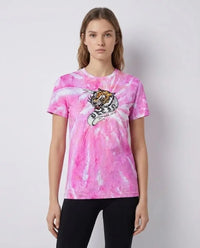 T Shirt Philipp Plein | Tigre Tie Dye | Fucsia Philipp Plein