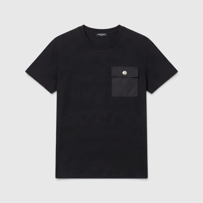 T Shirt Balmain | Tasca Nylon | Nero Balmain