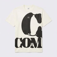 T Shirt CP Company | Oversize Logo | Bianco | Outlet CP Company
