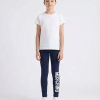 Leggings Moschino Kids | Ragazza Donna | Logo Moschino | Blu Moschino Kids