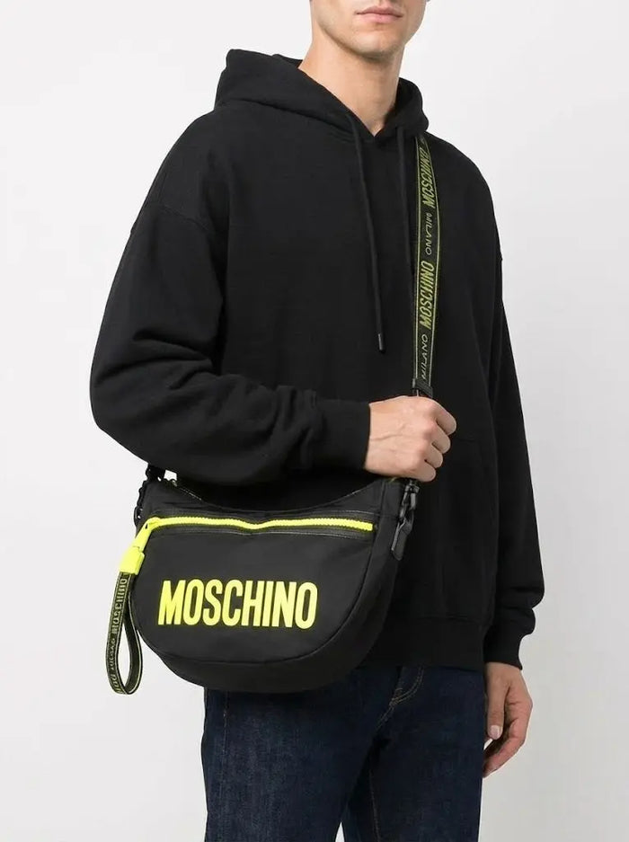 Marsupio Moschino Uomo | Modello Uomo con Logo | Nero Moschino