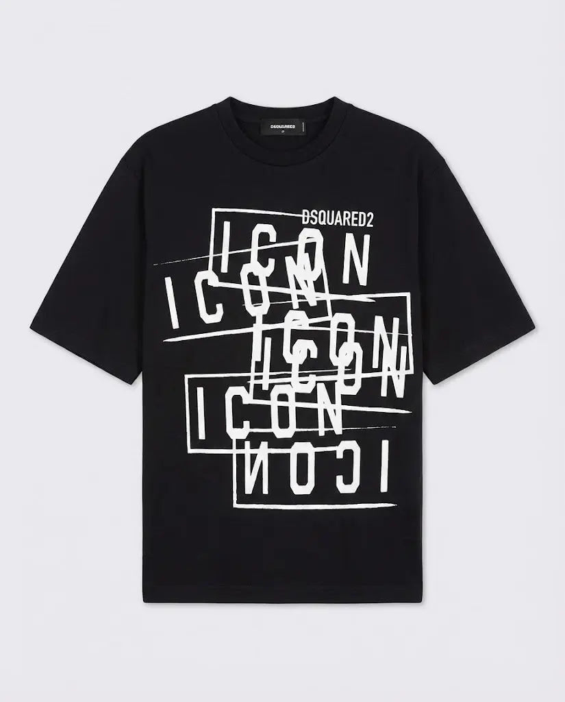 T Shirt Dsquared2 | Logo Icon | Nero Dsquared2